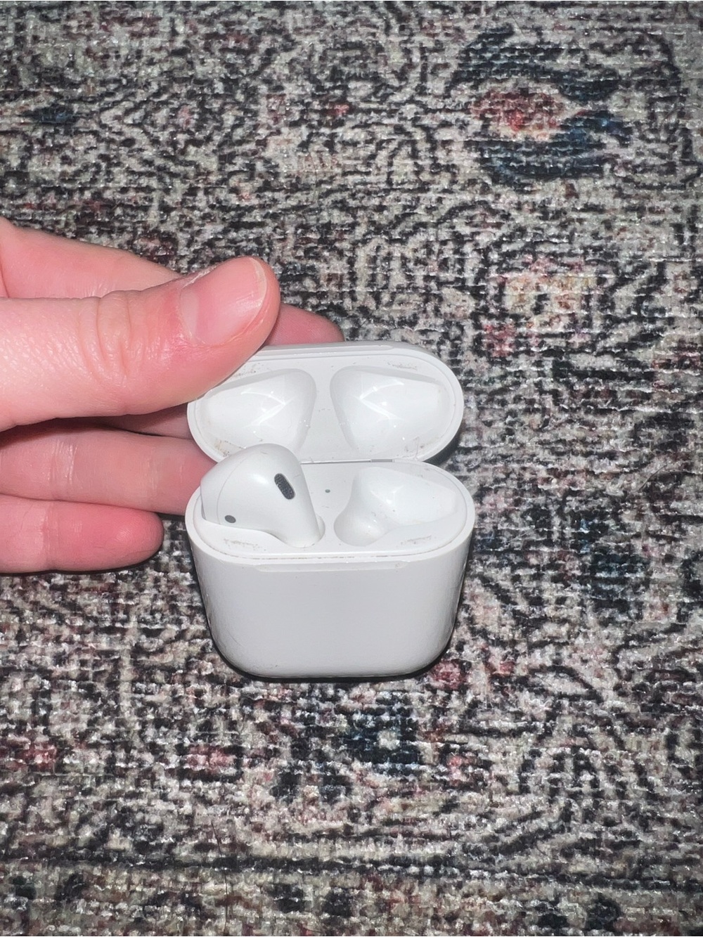 Apple White Earbud Headphones with Charging Case